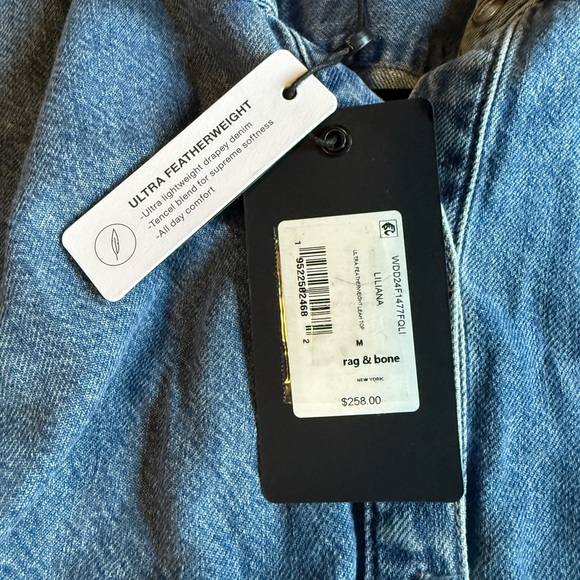 Rag & Bone Classic Blue Denim Shirt M - Picture 11 of 15